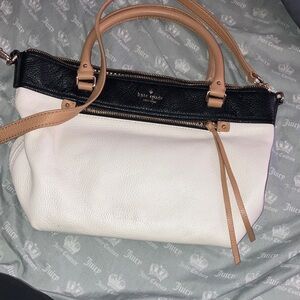 Kate Spade ♠️ Black and white Satchel